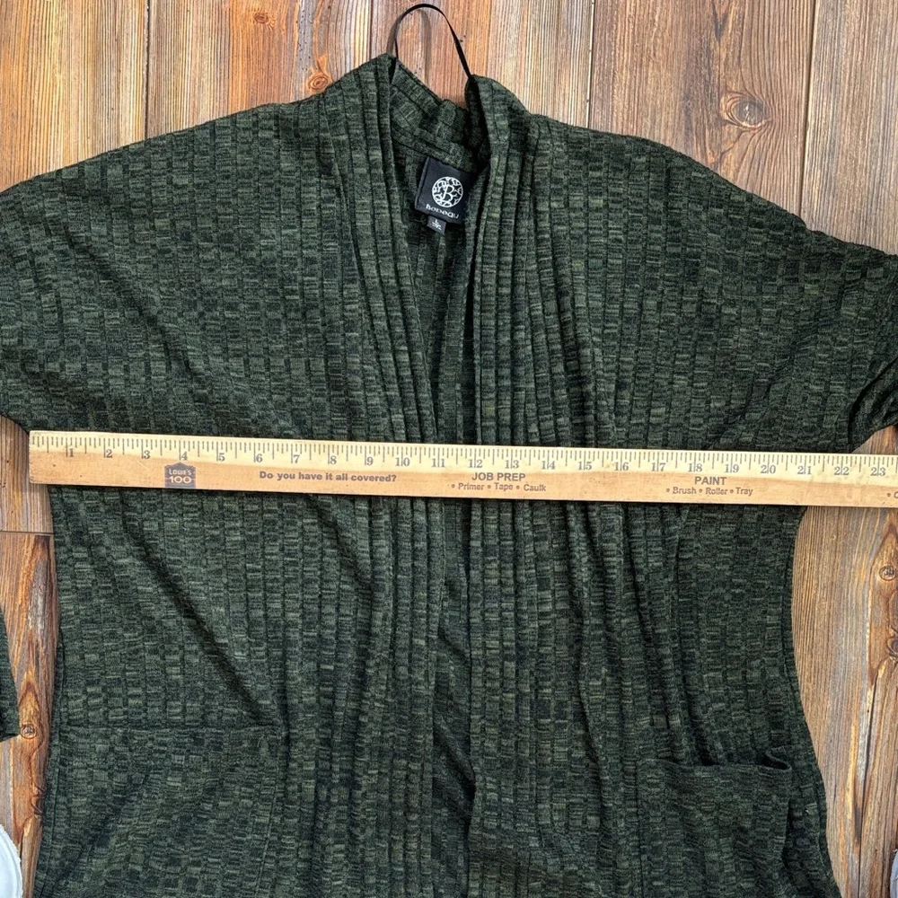Bobeau Forest Green 3/4 length Cardigan  Large - Picture 4 of 7